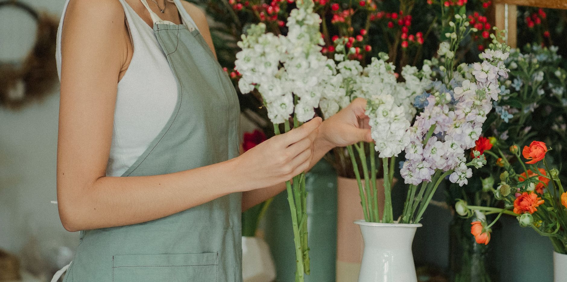 Fleuriste équipe à Paris